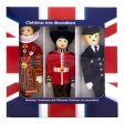 Stitched Christmas Decoration 3 Pack - Beefeater   Queen s Guard   Policemen Supply