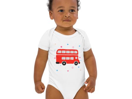 London Doodles - Bus - Organic Cotton Baby Bodysuit Supply