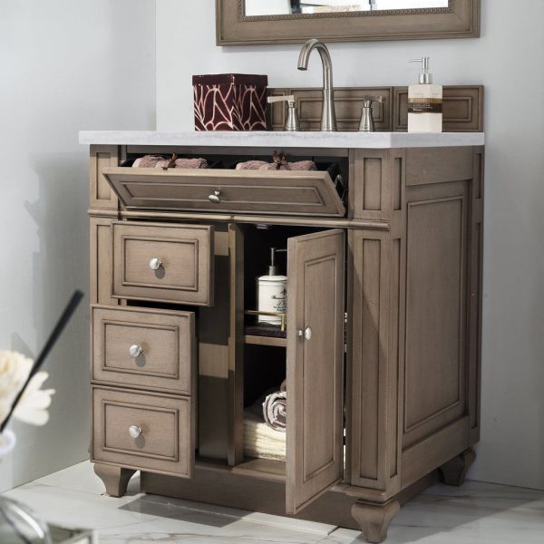 James Martin Vanities Bristol Collection 30 in. Single Vanity in Whitewashed Walnut with Countertop Options Online now