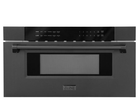 ZLINE 30 in. 1.2 cu. ft. Black Stainless Steel Built-In Microwave Drawer (MWD-30-BS) Online