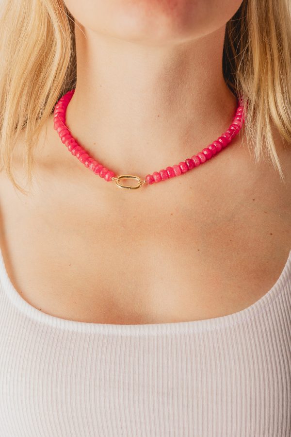 Candy Necklace - Watermelon Jade Online Sale