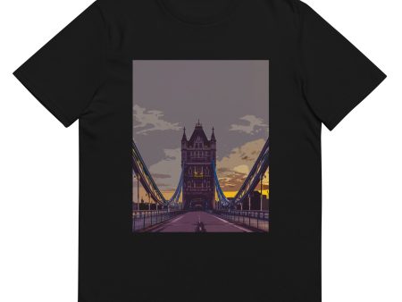 Tower Bridge at Dawn - Organic Cotton T-Shirt Cheap