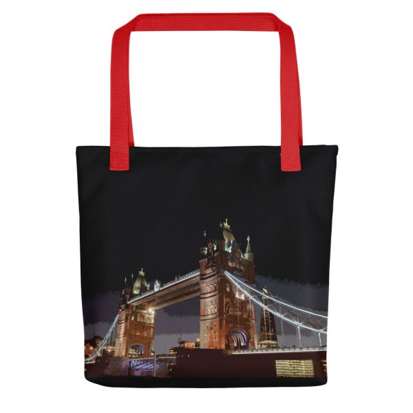 Tower Bridge at Night - All Over Print - Tote Bag Hot on Sale