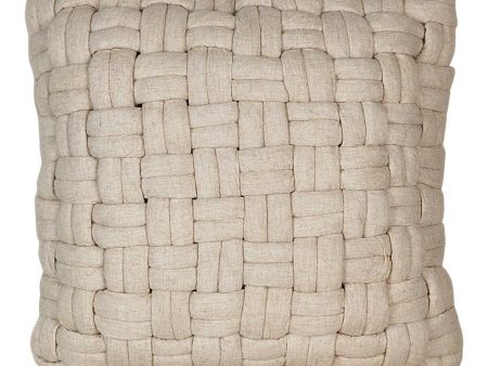 Moe s Home Collection Bronya Wool Pillow in Vanilla For Discount