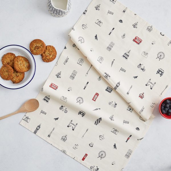 Simply London Organic Cotton Tea Towel by Victoria Eggs Cheap