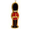 Royal Guard Stitched Christmas Decoration - Gold Trim Hot on Sale