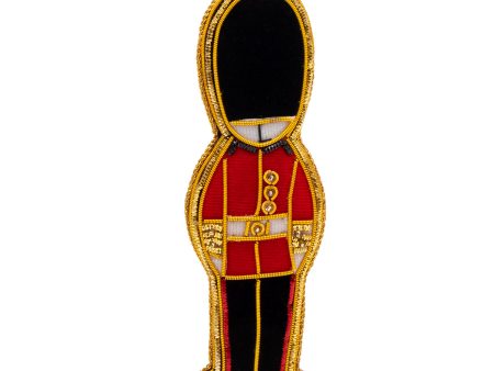 Royal Guard Stitched Christmas Decoration - Gold Trim Hot on Sale