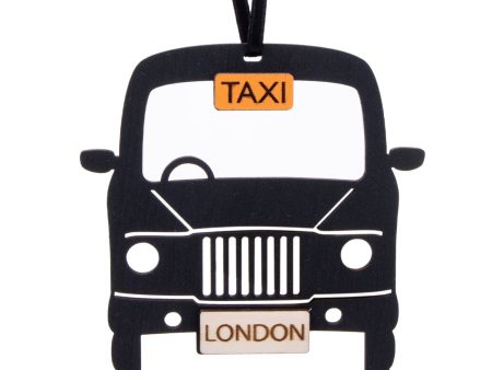 Artcuts Black Taxi Hanging Wooden Decoration Hot on Sale