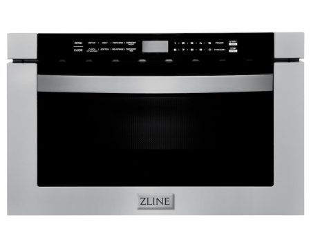 ZLINE 24 in. 1.2 cu. ft. Stainless Steel Built-in Microwave Drawer (MWD-1) Hot on Sale