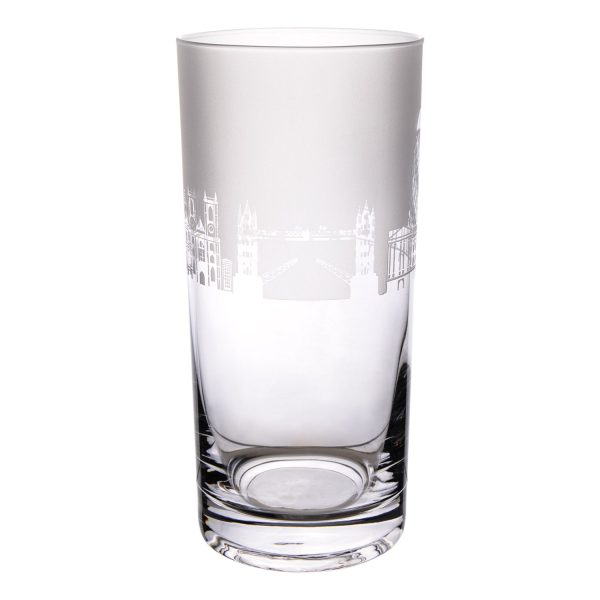 London Skyline Milford Glass Highball Tumbler Fashion