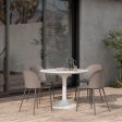 Moe s Tuli Collection 39 in. Round Outdoor Cafe Table in Light Grey on Sale