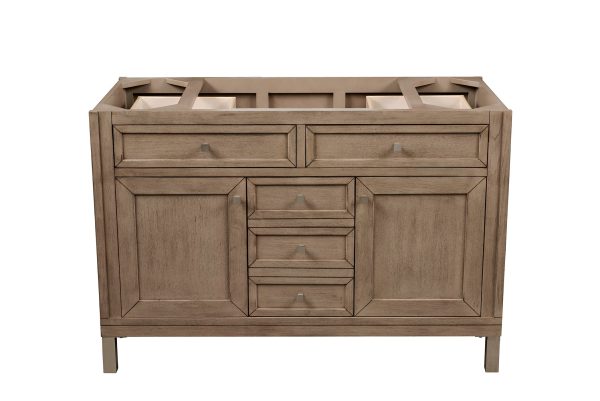 James Martin Vanities Chicago Collection 48 in. Single Vanity in Whitewashed Walnut, Cabinet Only Cheap