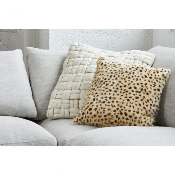 Moe s Home Collection Bronya Wool Pillow in Vanilla For Discount