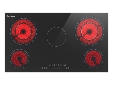 Empava 36 In. Electric Radiant Cooktop in Black (36REC14) Cheap