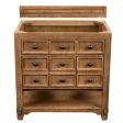 James Martin Vanities Malibu Collection 36 in. Single Vanity in Honey Alder, Cabinet Only Supply