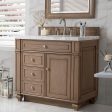 James Martin Vanities Bristol Collection 36 in. Single Vanity in Whitewashed Walnut with Countertop Options Supply