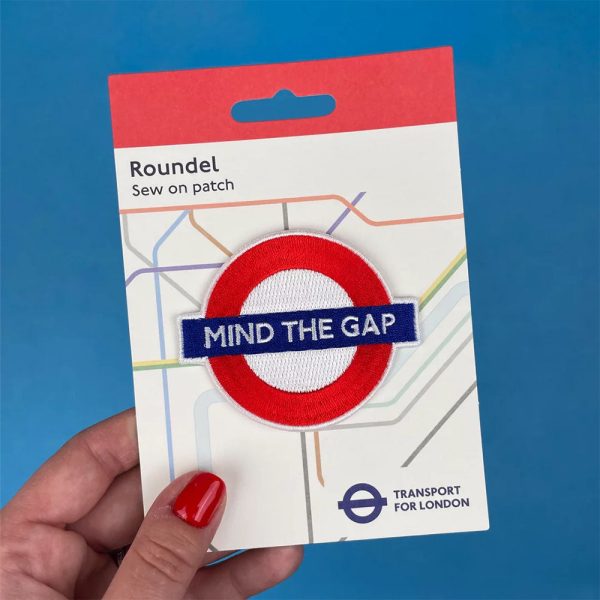 Pawprint Mind The Gap Roundel Sew On Patch Discount