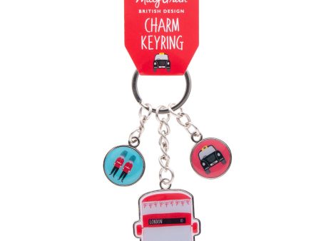 London Adventures Charms Key Ring by Milly Green Sale