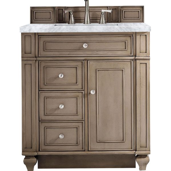 James Martin Vanities Bristol Collection 30 in. Single Vanity in Whitewashed Walnut with Countertop Options Online now