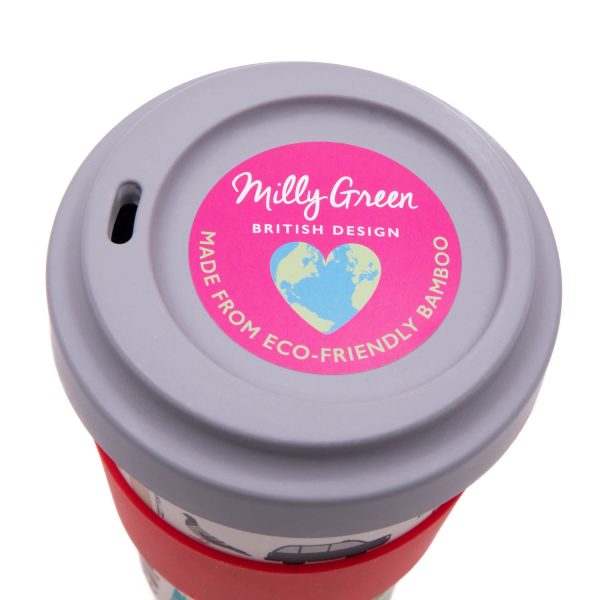 London Adventures Bamboo Travel Cup by Milly Green Hot on Sale