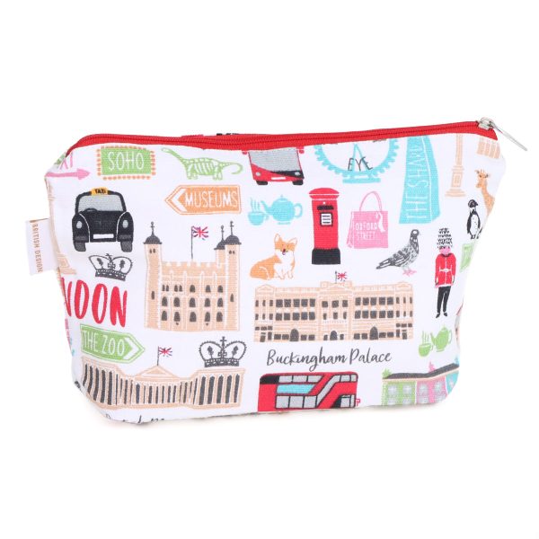 London Adventures Make Up Bag by Milly Green For Sale