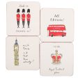 Alice Tait London Coasters Set Of 4 For Discount