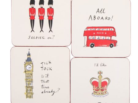 Alice Tait London Coasters Set Of 4 For Discount