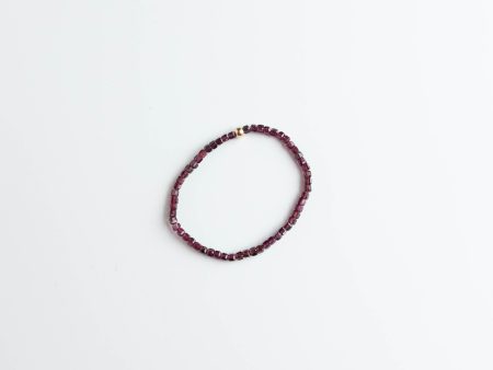 Purple Garnet Stretchy Bracelet Discount