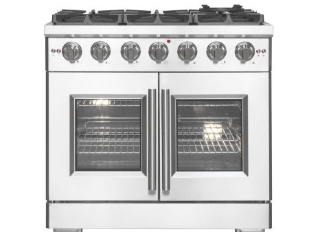 Forno Capriasca 36 in. 5.36 cu. ft. French Door Freestanding All Gas Range in Stainless Steel (FFSGS6460-36) Online