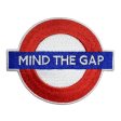 Pawprint Mind The Gap Roundel Sew On Patch Discount